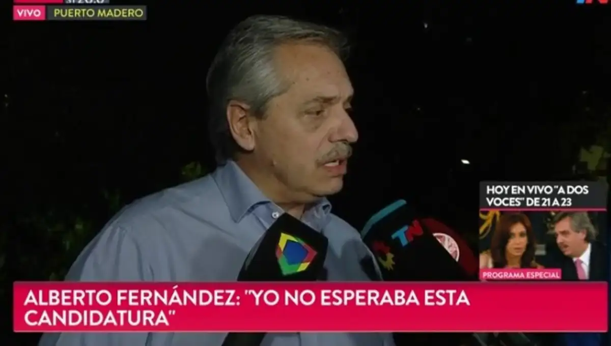 Alberto Fernández, habló por primera vez como precandidato a presidente