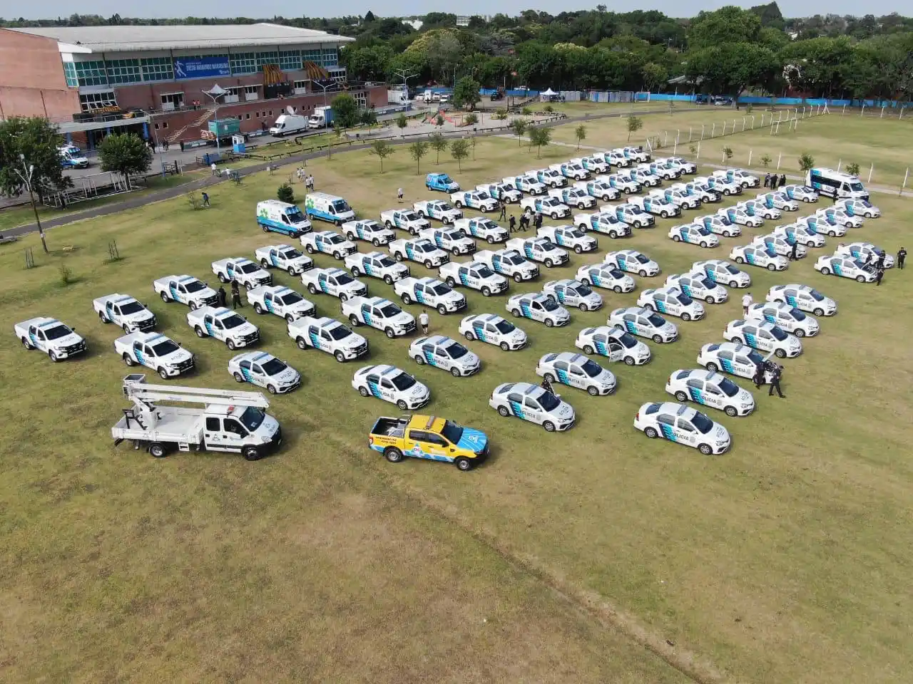 Almirante Brown: Presentaron 113 patrulleros y equipamiento para seguridad