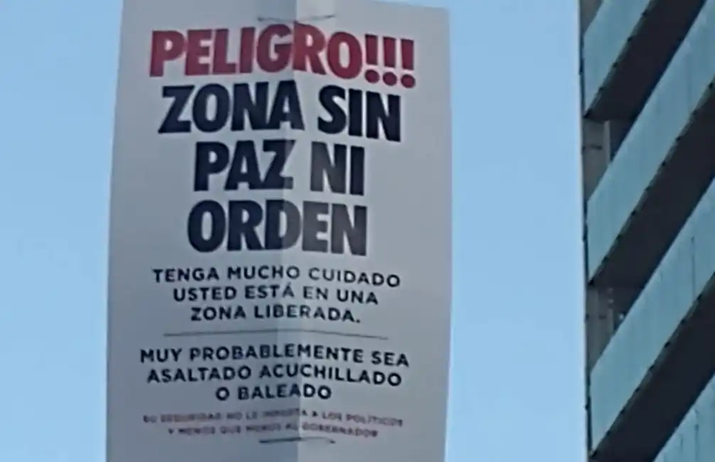 El mentor de los carteles “Peligro, zona sin paz ni orden”, aseguró que “fue un pequeño granito de arena para llamar la atención” de las autoridades