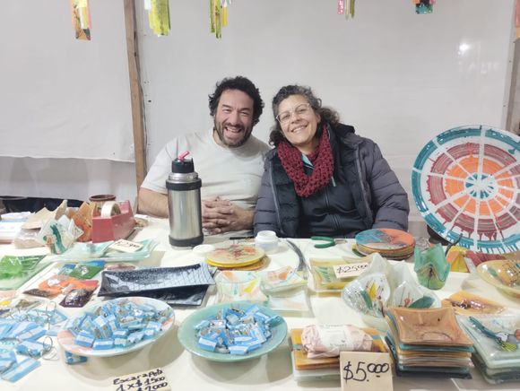 Con la vitrofusión desde Misiones a Tres Arroyos