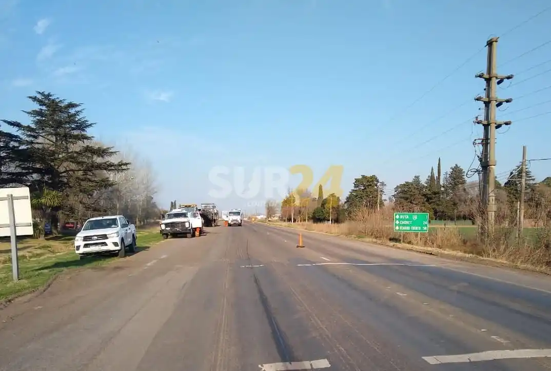 Firmat: Vialidad Nacional ejecuta obras definitivas sobre ruta 33