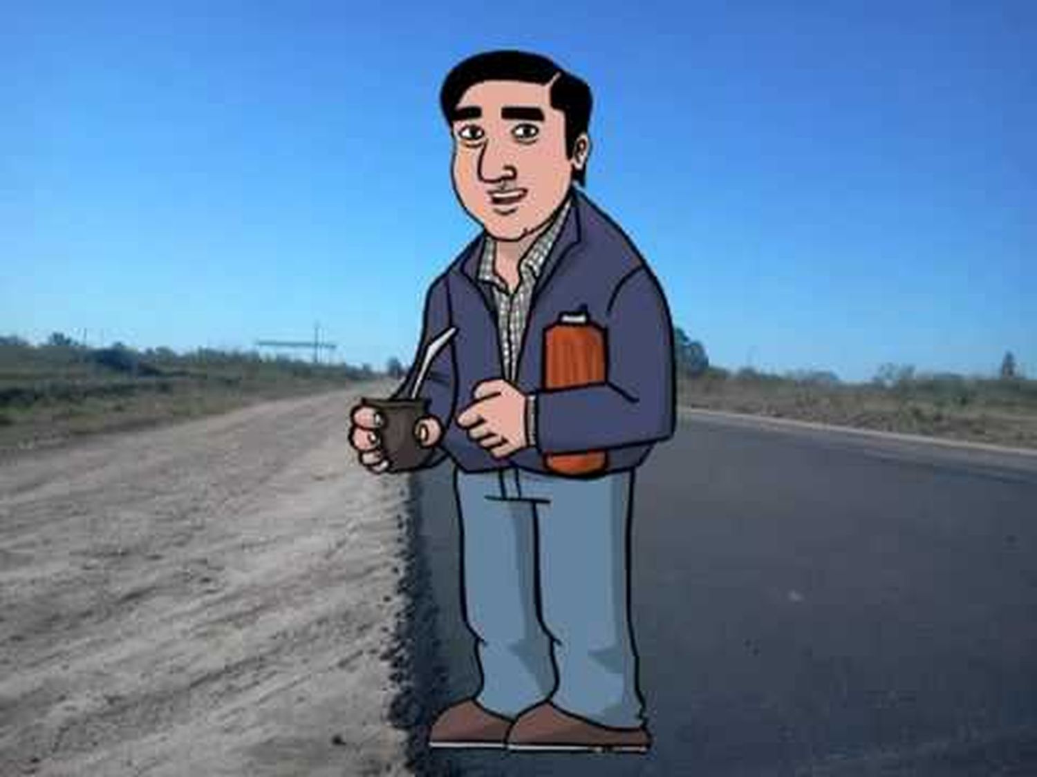 El Intendente de Villaguay tiene su propio dibujo animado
