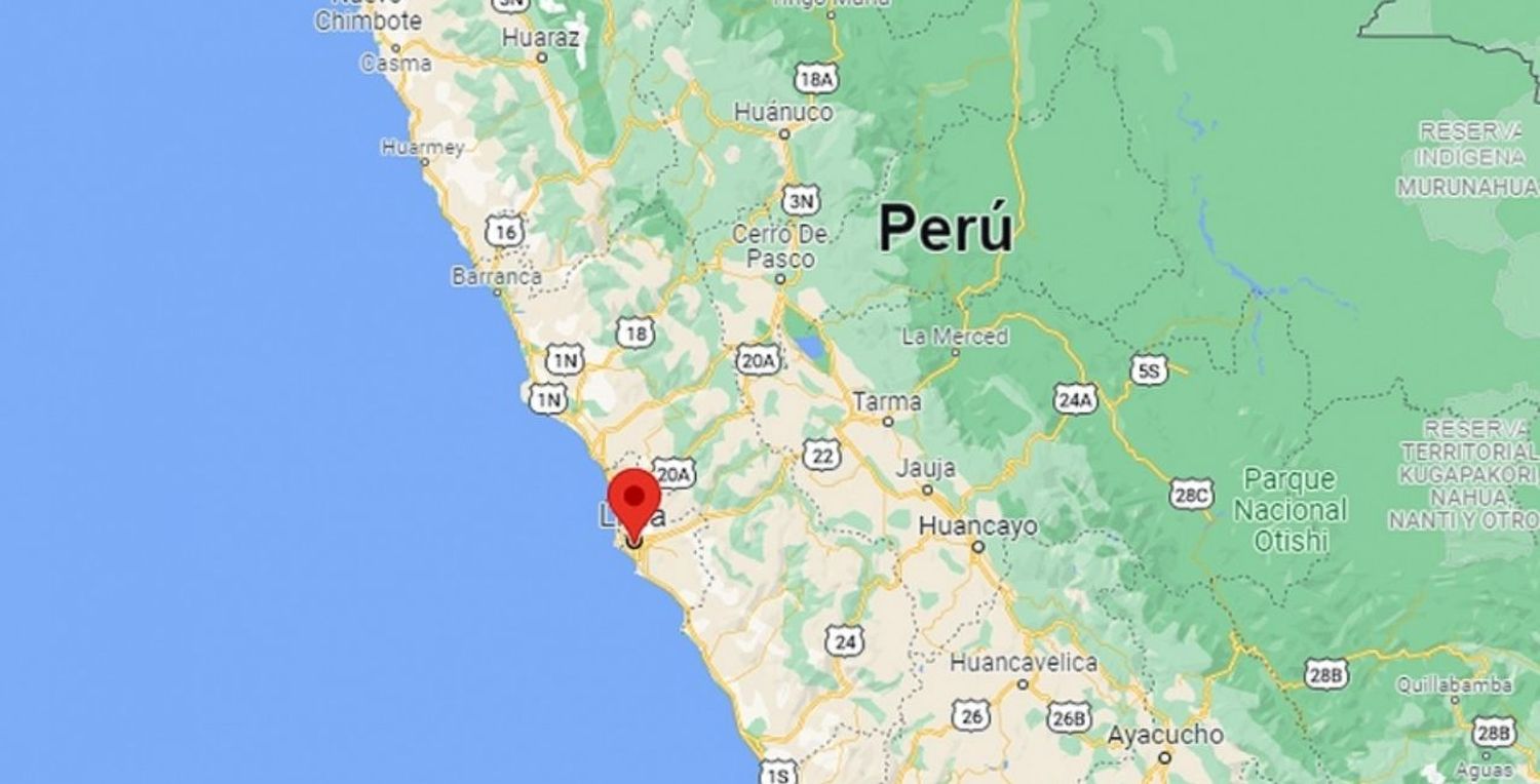 Se registró un fuerte sismo en Lima y en la costa central de Perú