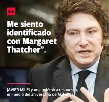 Fuerte repudio a Milei por sus
dichos sobre las Islas Malvinas