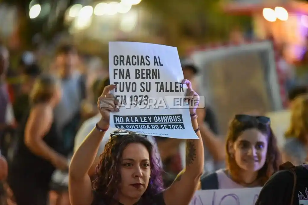 artistas protestan contra el dnu y ley omnibus de milei - 3