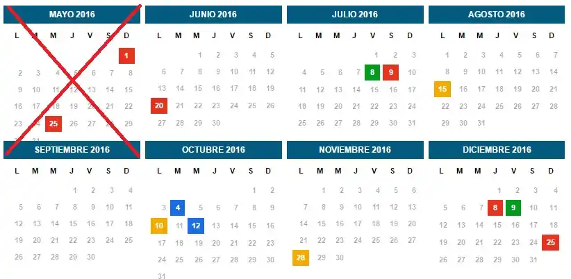Cuáles son todos los feriados que quedan hasta fin de año