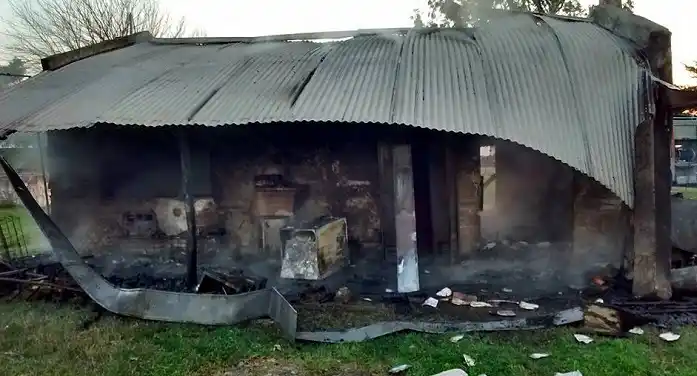 Un incendio destruyó totalmente una vivienda en Gualeguaychú