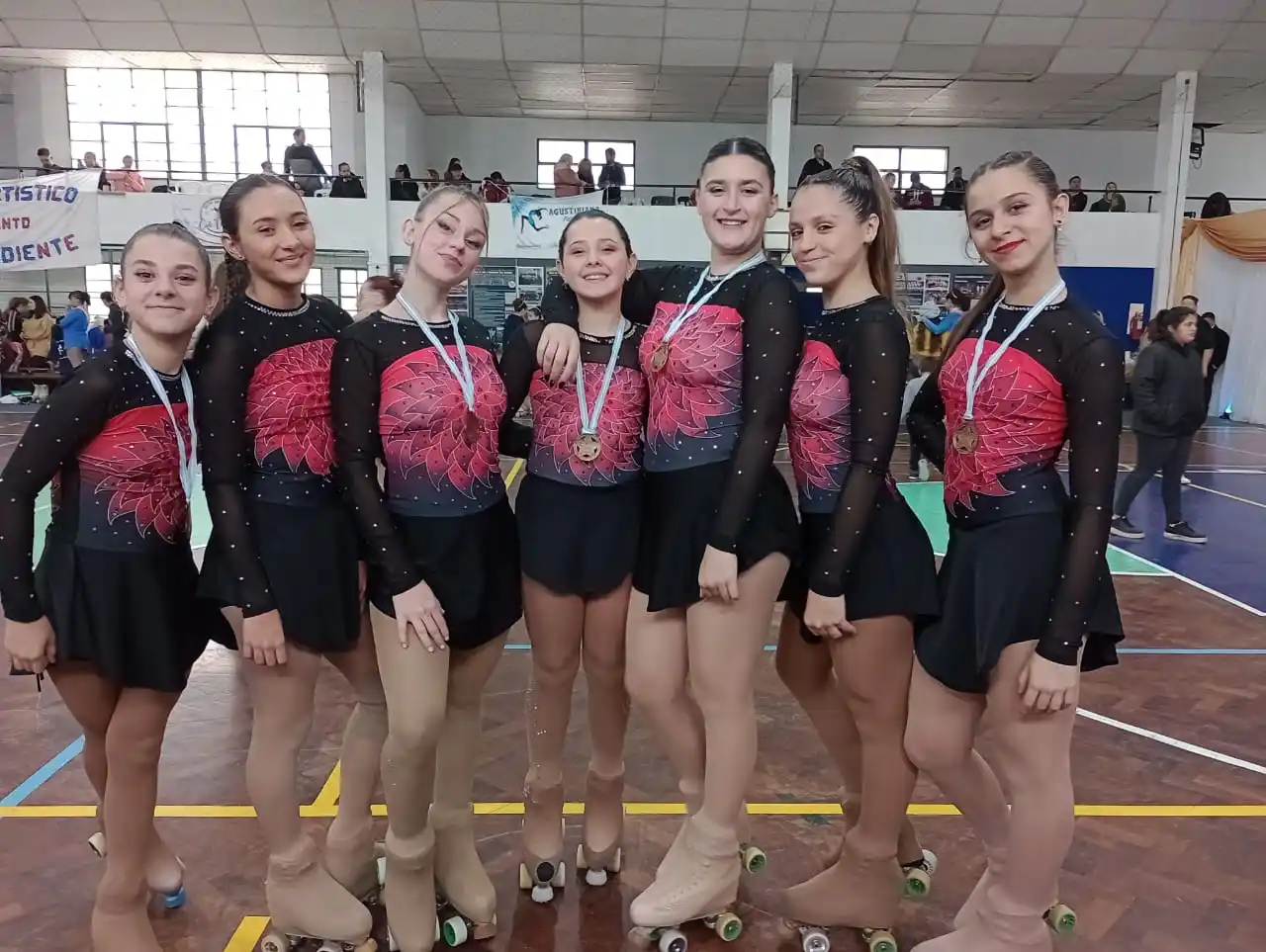 Patín artístico: Gran participación de las chicas de Mitre e Independencia en San Antonio de Areco