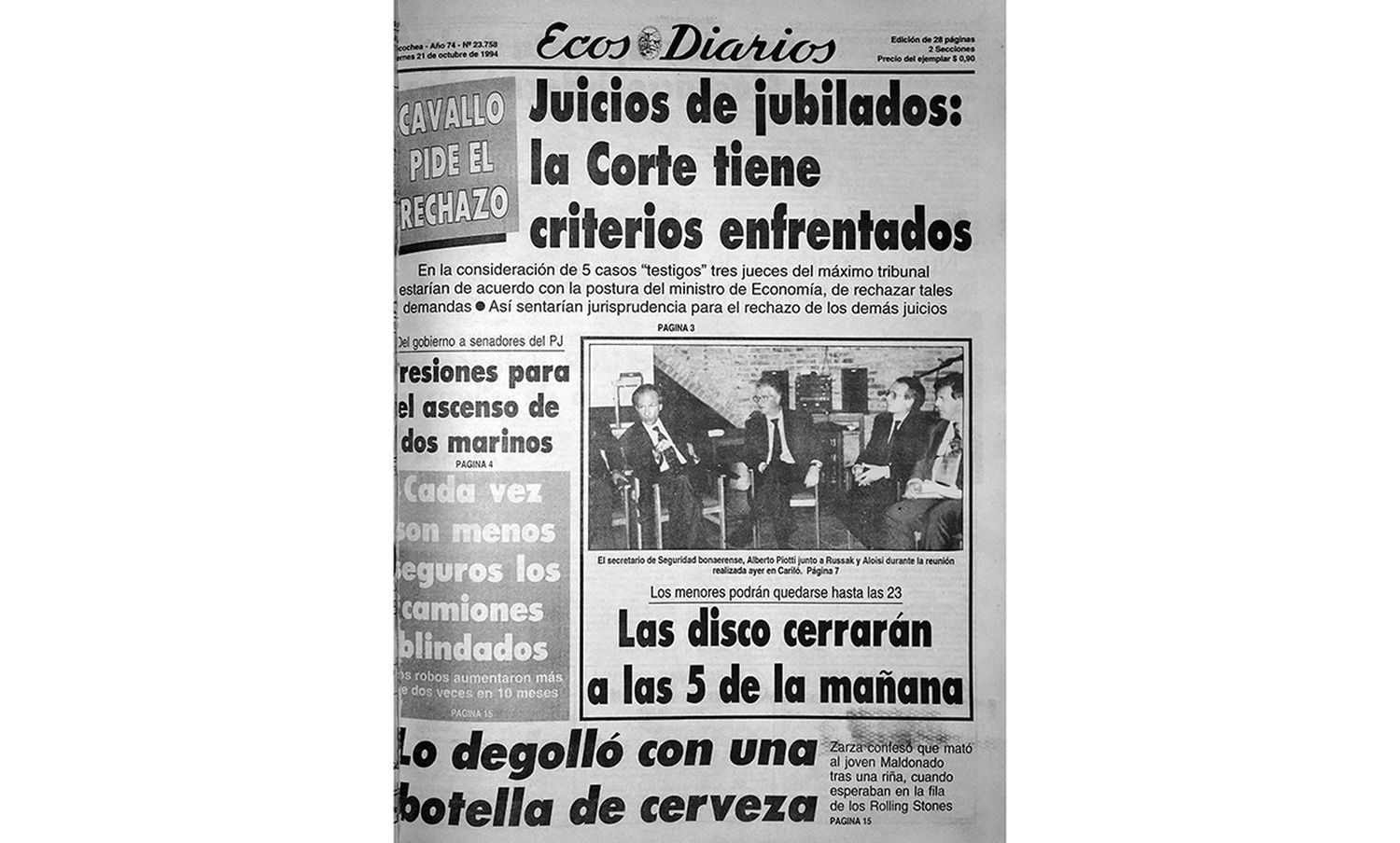Viernes 21 de octubre de  1994