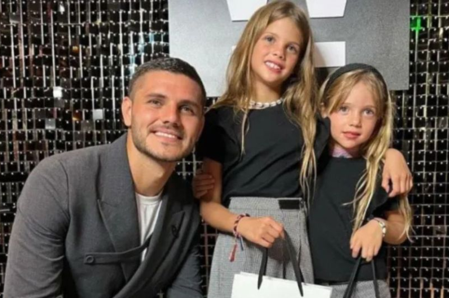 Mauro, Francesca e Isabella Icardi