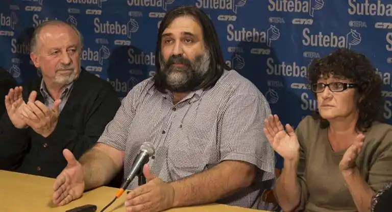 Le suspenden la matrícula de abogado a Baradel por incumplimiento en el pago