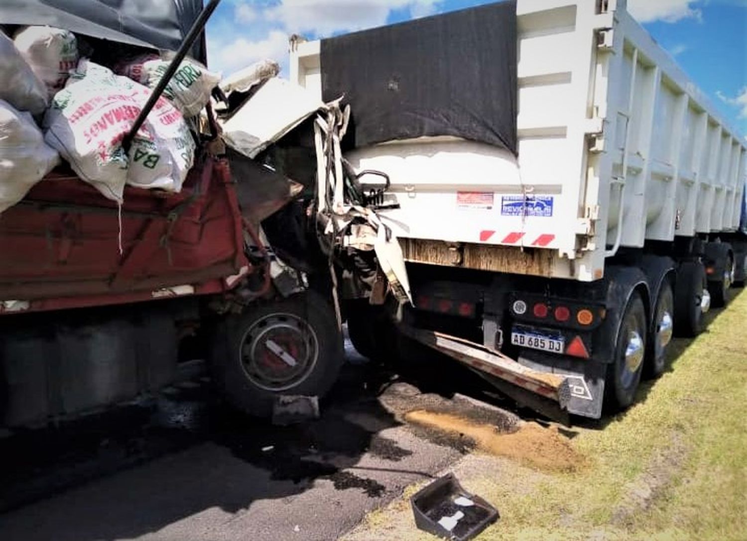 Accidente fatal en ruta 9: murió un joven de La Buena Moza en el choque entre dos camiones
