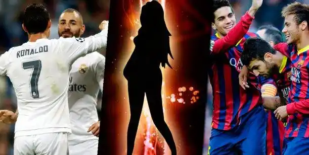 Una modelo argentina estuvo con dos jugadores del Barcelona y dos del Real Madrid