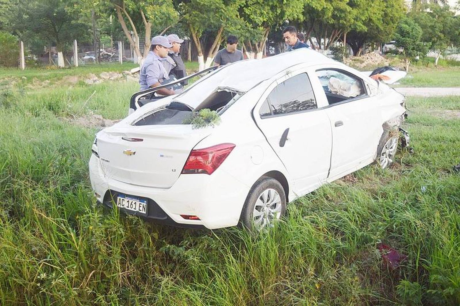 Clorinda: despiste y vuelco dejó 
como saldo tres lesionados graves