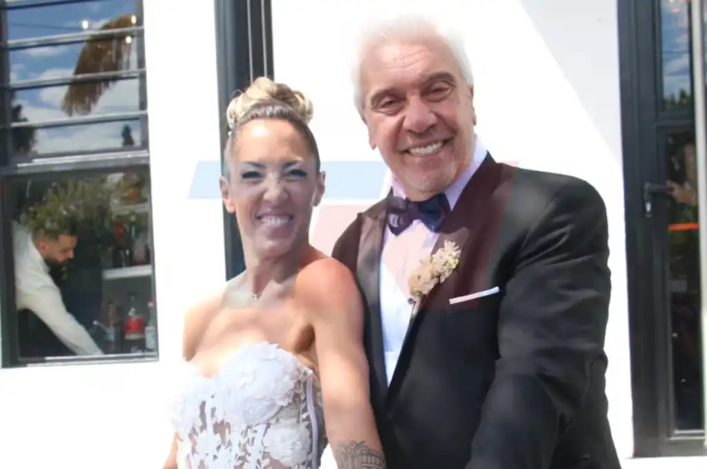 Coco Sily se casó en Berazategui. (Foto: Movilpress)