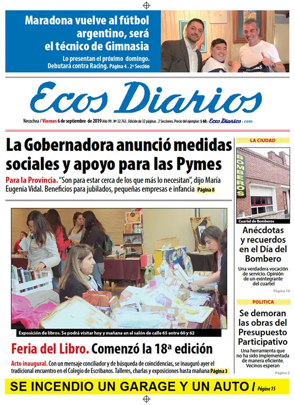 Tapa del 6 de septiembre de 2019