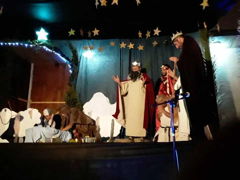 Un pesebre viviente