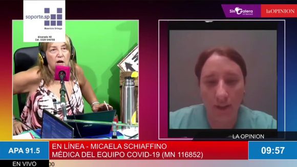 Un año de pandemia: la doctora Schiaffino analizó la situación del coronavirus en Sin Galera