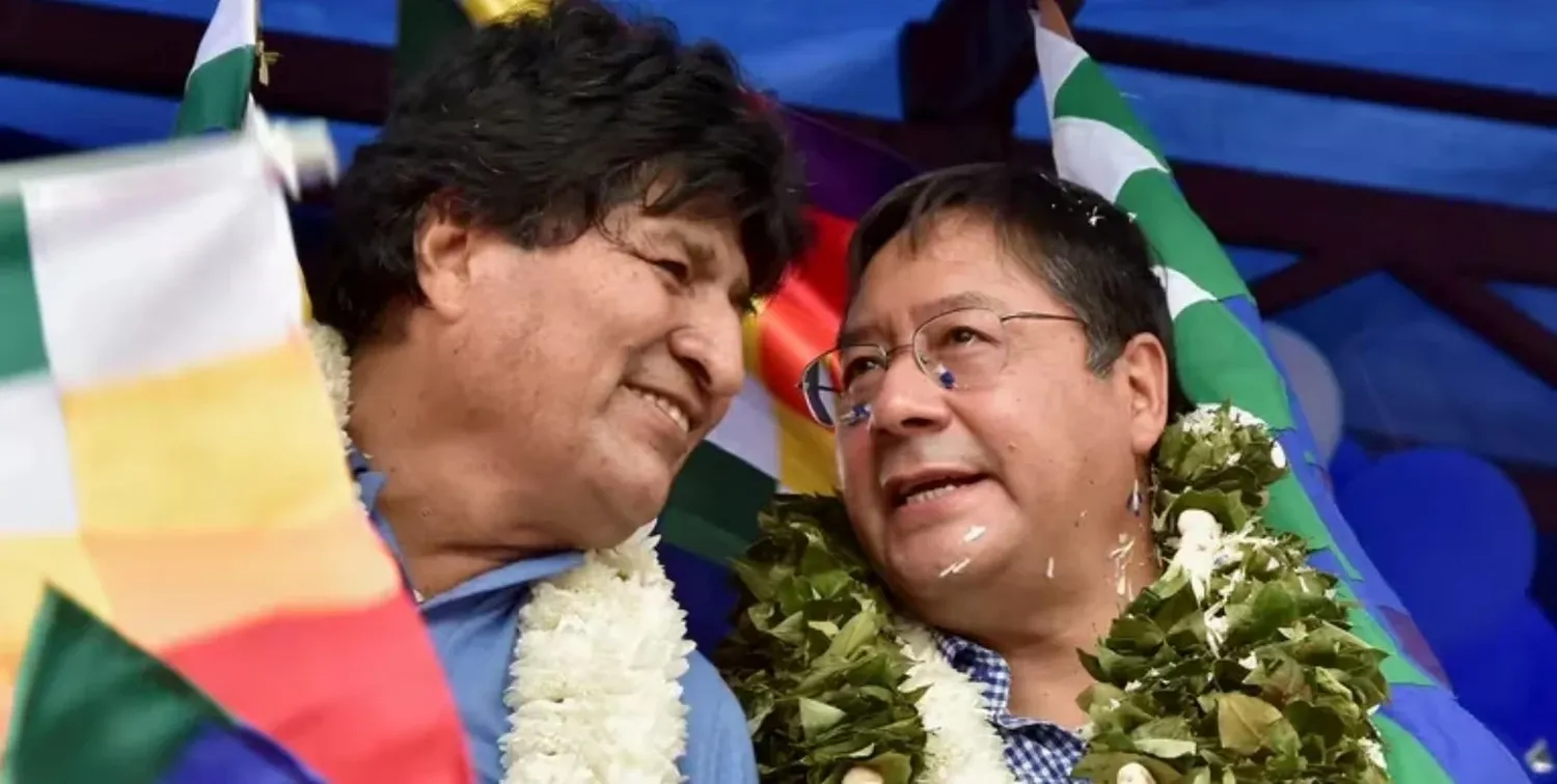 Evo Morales junto a Luis Arce. Crédito: Reuters