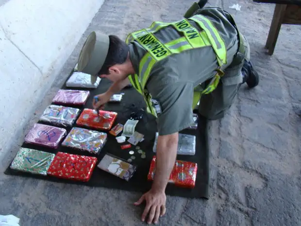 Secuestran 8 kilos y medio de cocaína