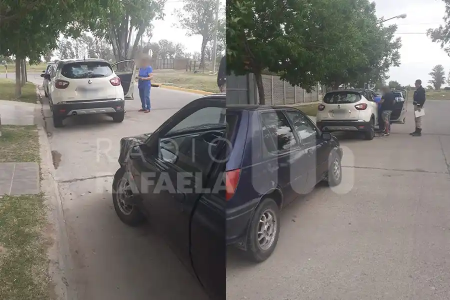 Chocó y se retiró dejando el auto en el lugar del accidente