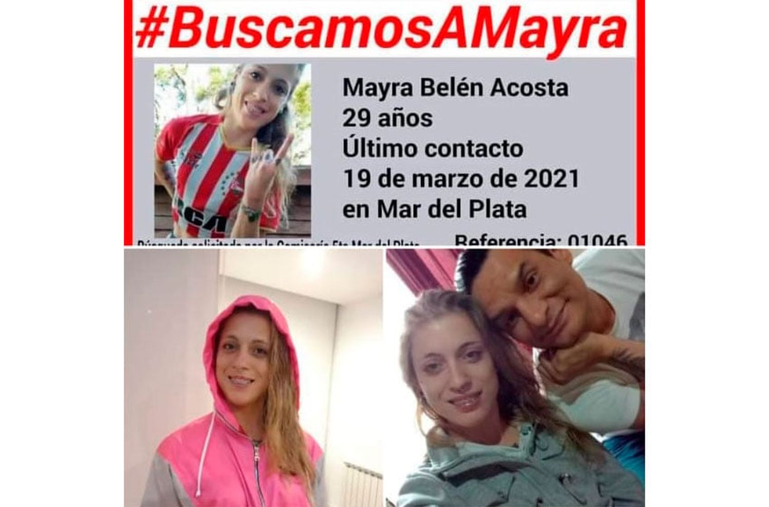 Buscamos a Mayra: su madre alertó que se la llevó un ex denunciado por violencia