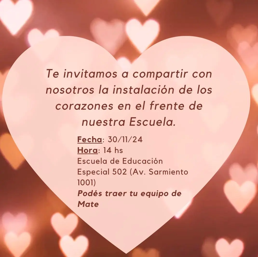 Un corazón para nuestra escuela
