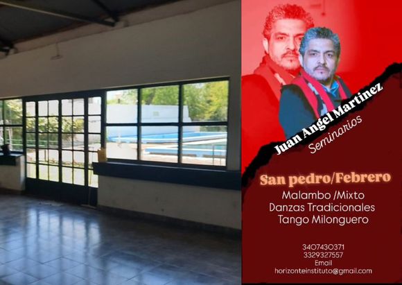 Seminario folclórico en el ex Tiro Federal a cargo del bailarín Juan Ángel Martínez