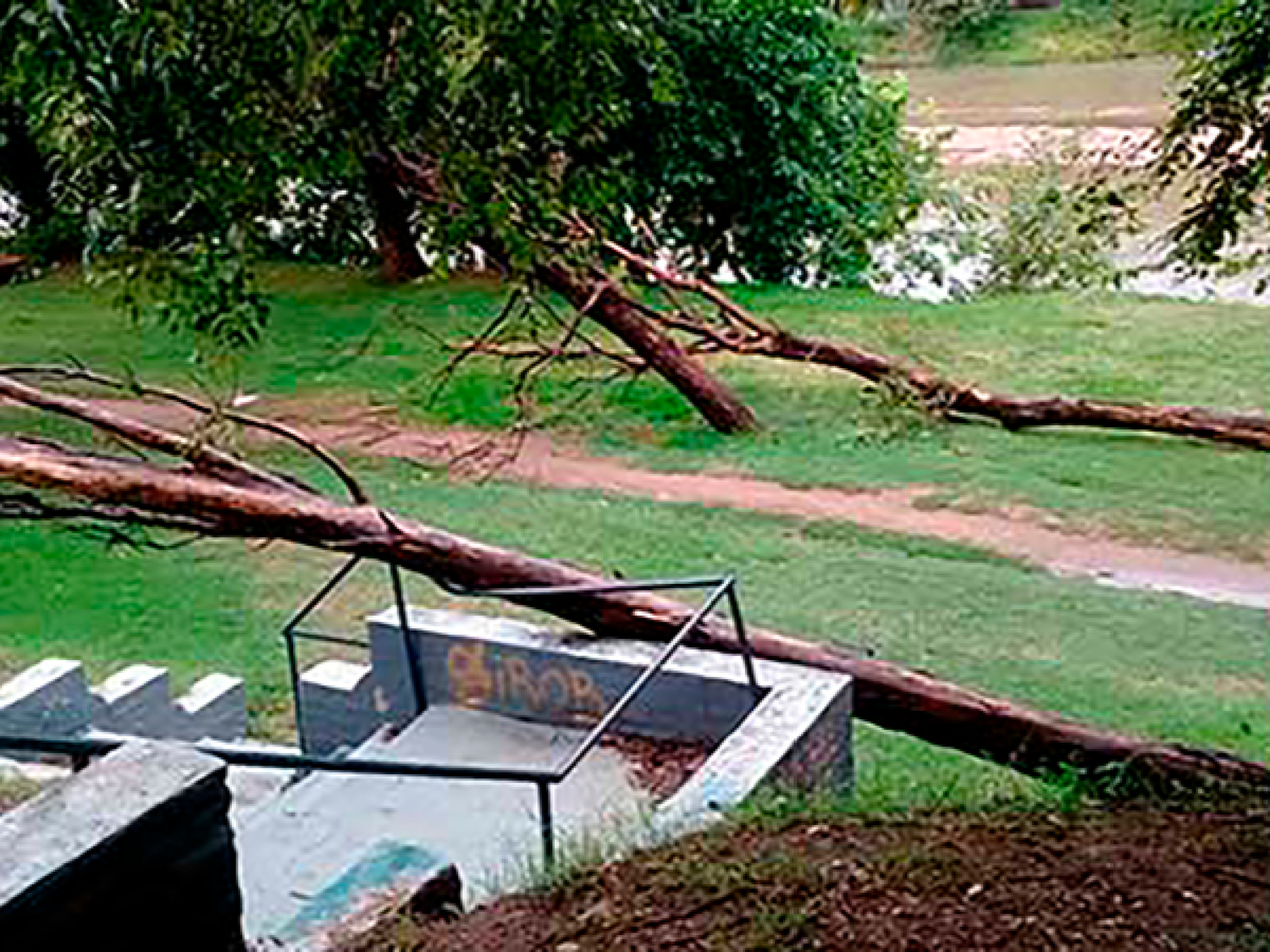 Fuerte temporal en Villa María