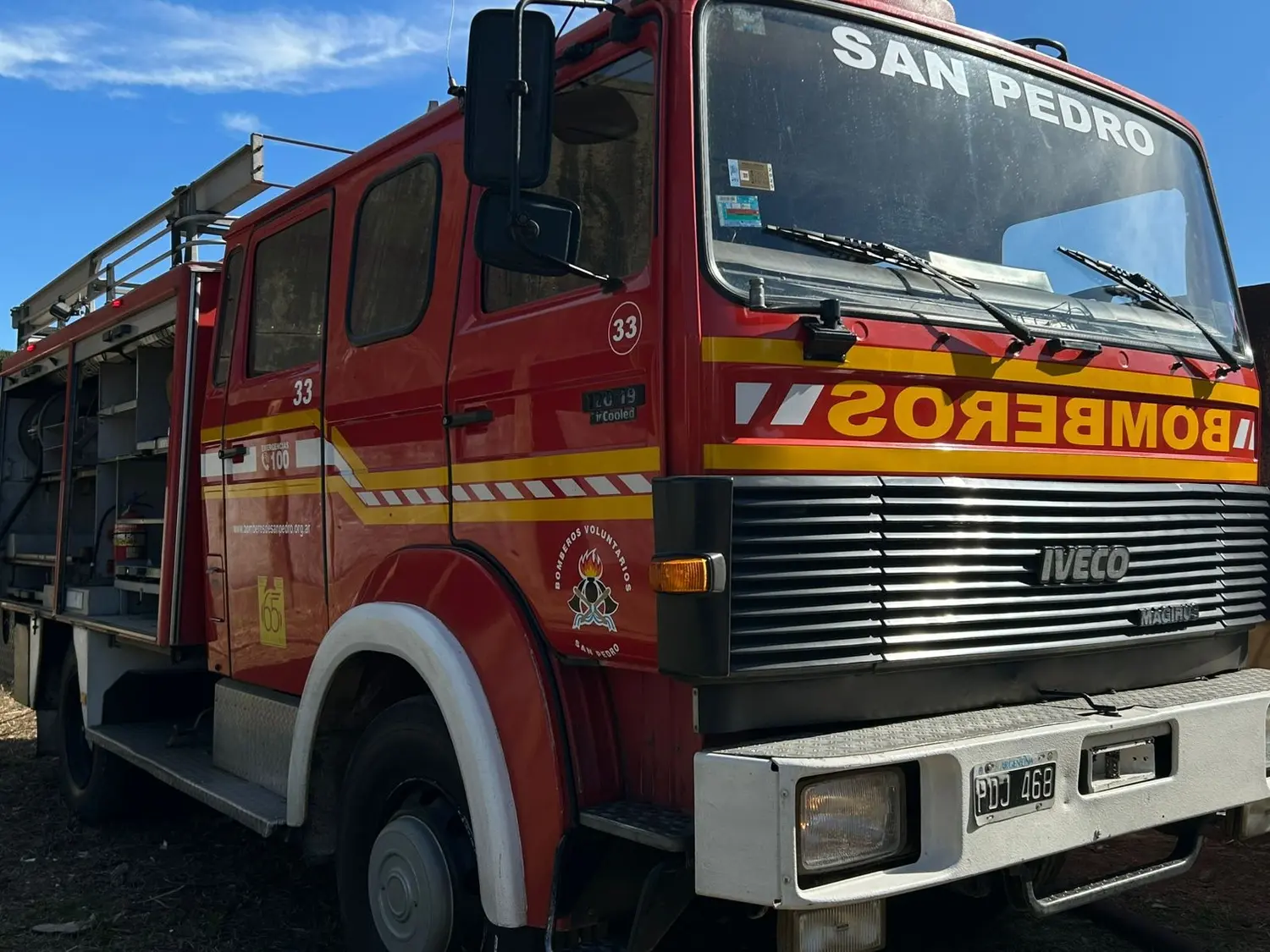 El incendio ocurrió este sábado por la tarde en ruta 191.
