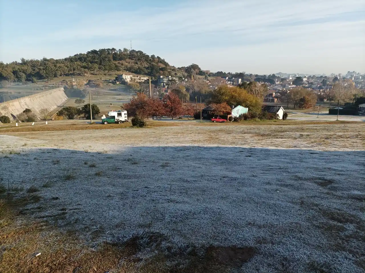Las imágenes de una nueva gélida jornada en la que Tandil volvió a ser la ciudad más fría de la Provincia
