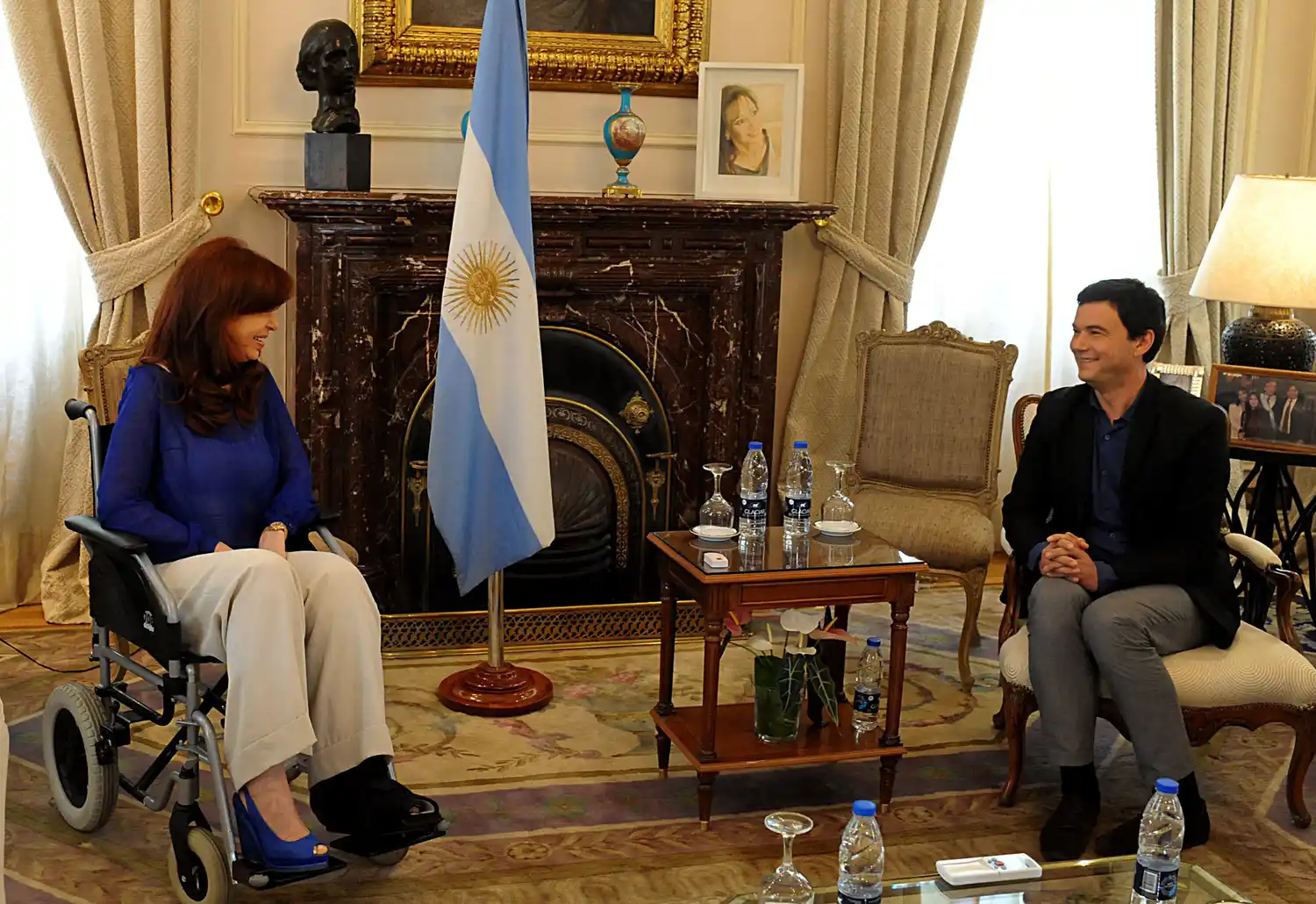Cristina recibió en Olivos al economista francés Thomas Piketty