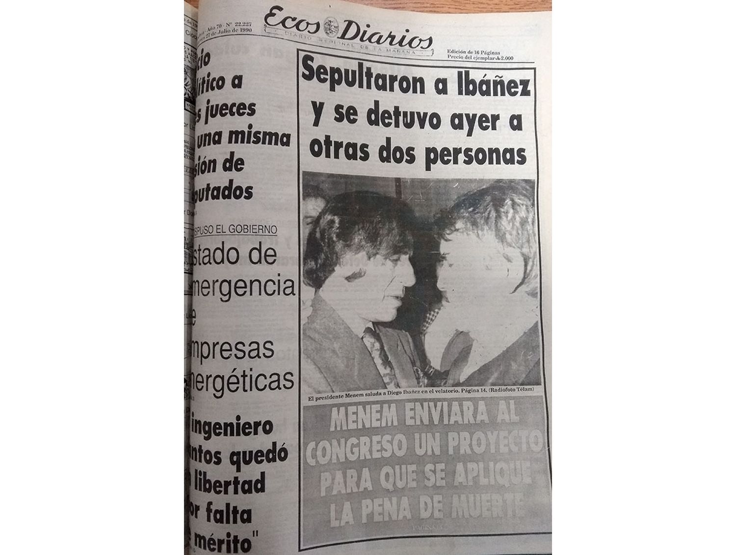 Viernes 27 de julio de 1990