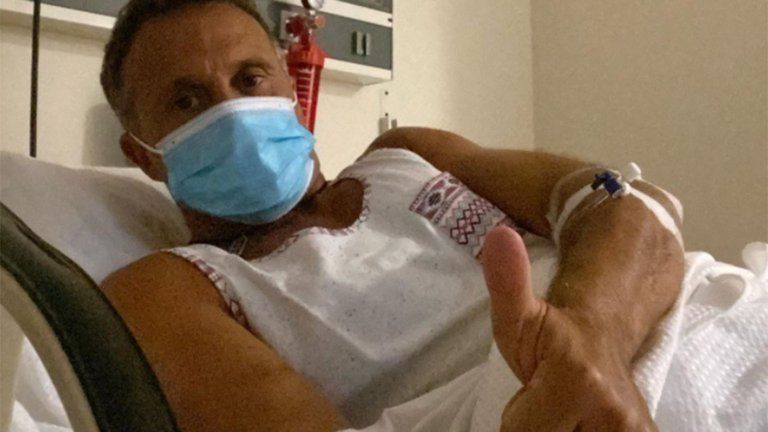 Sergio Lapegüe Sigue con oxígeno y muy cansado