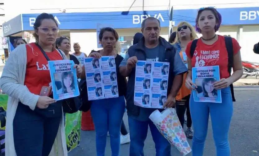 Familiares y organizaciones en una de las marchas en pedido de justicia.