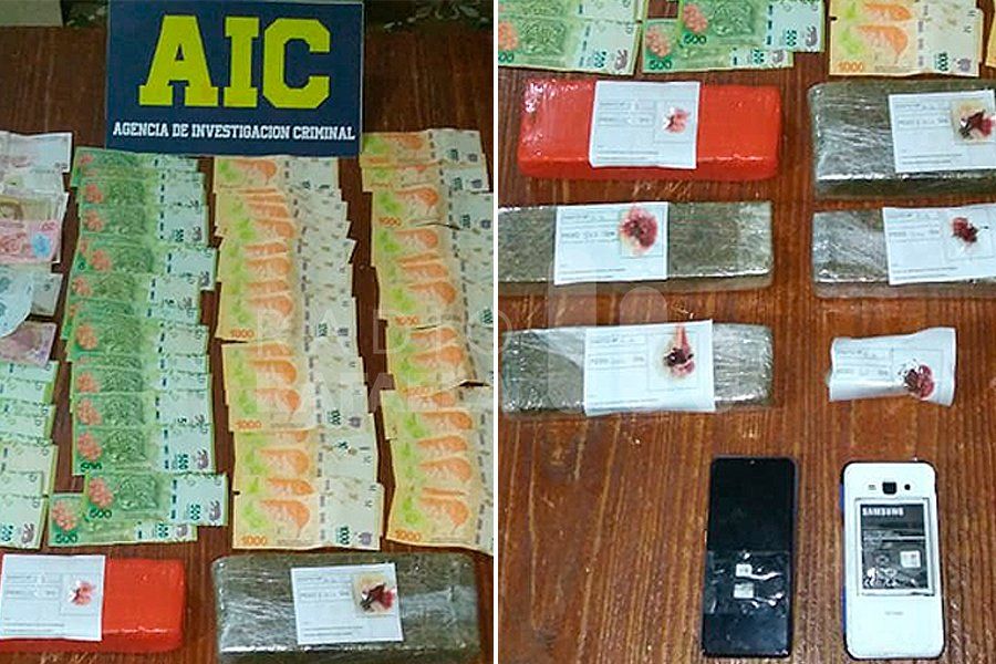Los frenaron en un control de rutina, se mostraron nerviosos y los requisaron: llevaban más de 4kg de marihuana