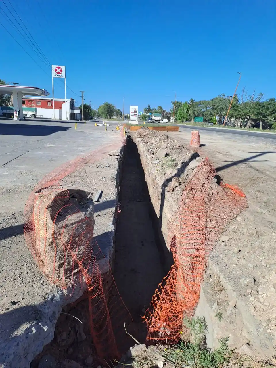 Realizan trabajos en ruta 3 y San Martín: circular con precaución