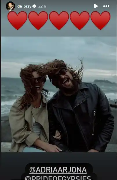Jason Momoa y Adriana Arjona acabaron con los rumores. Foto Instagram