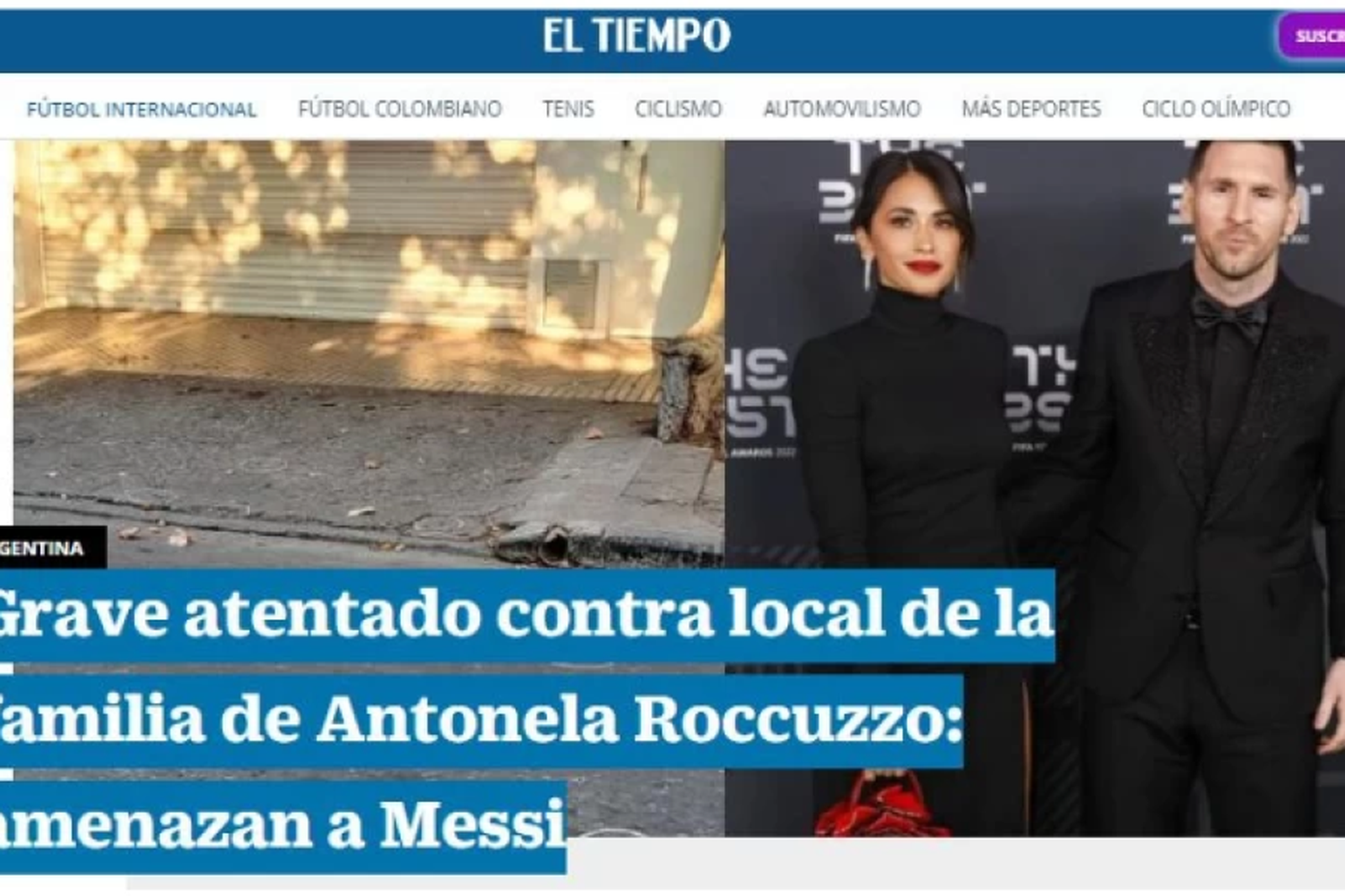 Reflejo de los medios internacionales sobre el caso Messi