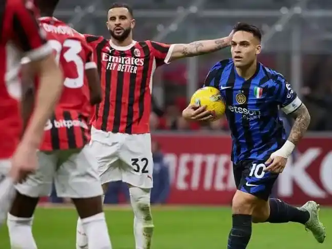 Lautaro presente en el derby milanés por semis de la Copa Italia.