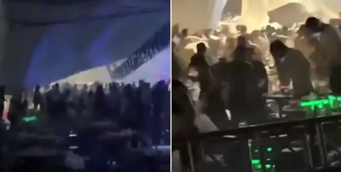 Colapsó el techo en medio de una festividad