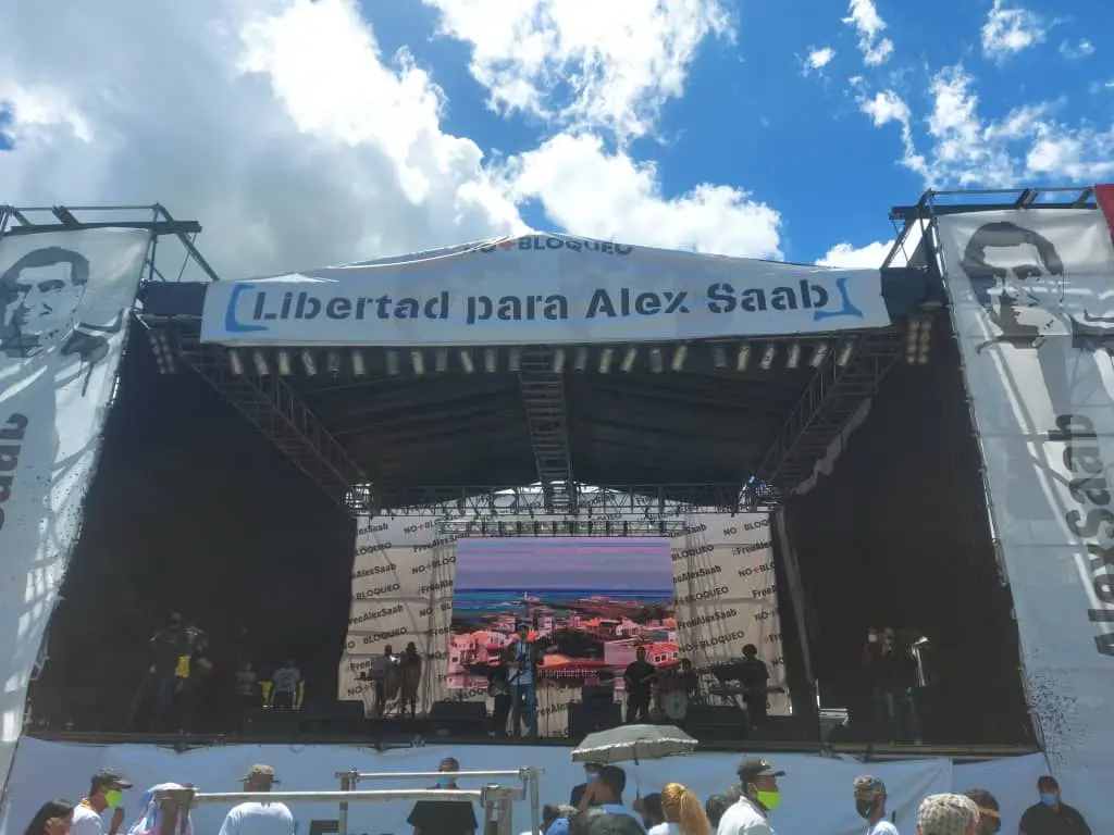¡LES VALIÓ EL CORONAVIRUS! Chavistas se concentran para exigir libertad de Alex Saab