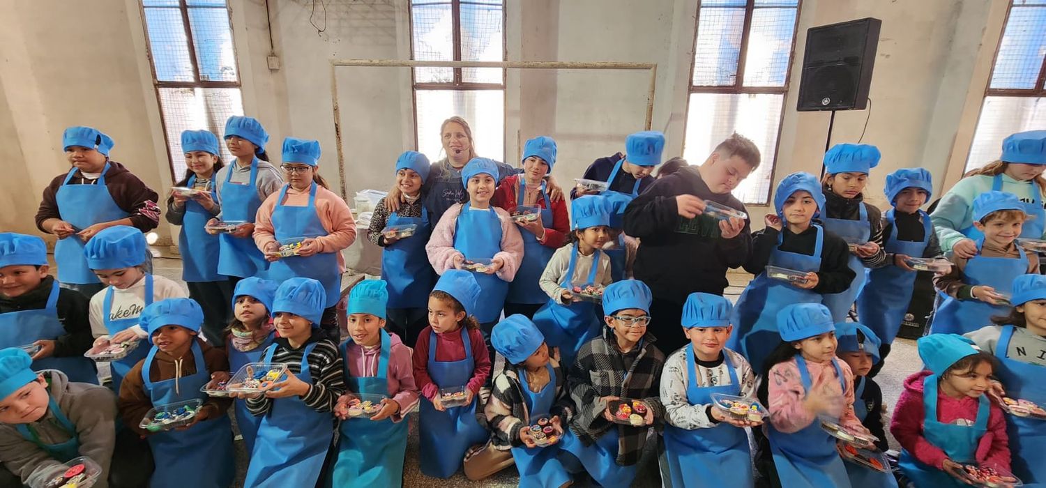 Los niños que formaron parte del taller.