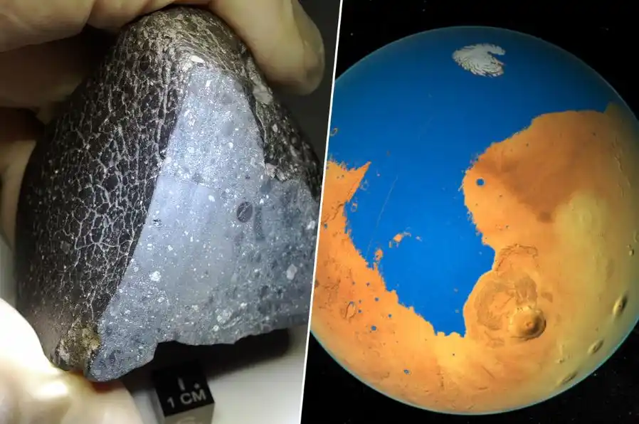 Compró un meteorito en Marruecos y descubrió una prueba directa de agua termal en Marte