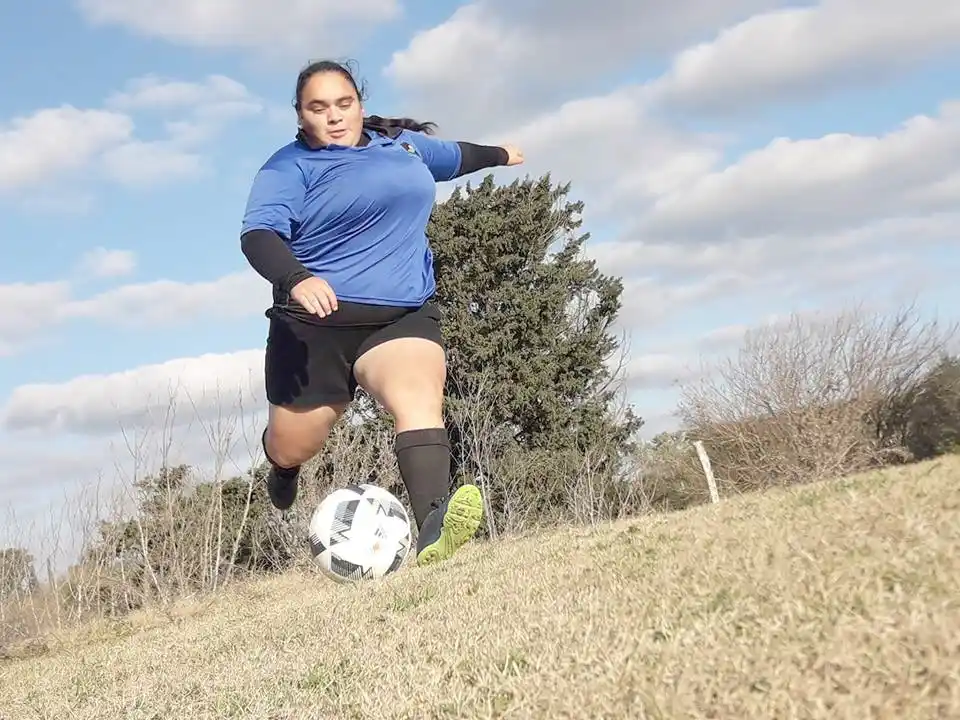 Micaela Pereyra al Mundial 2023 de Footgolf