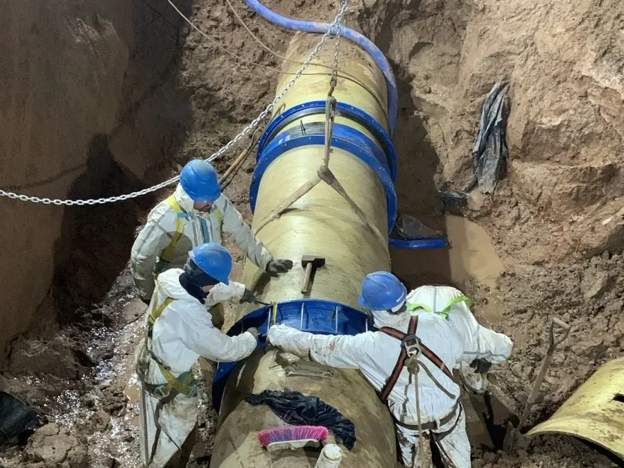Vuelve de a poquito el agua a Rafaela: terminó la reparación en Desvío Arijón