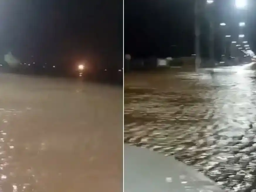 Nochebuena pasada por agua en Rafaela tras una fuerte tormenta.