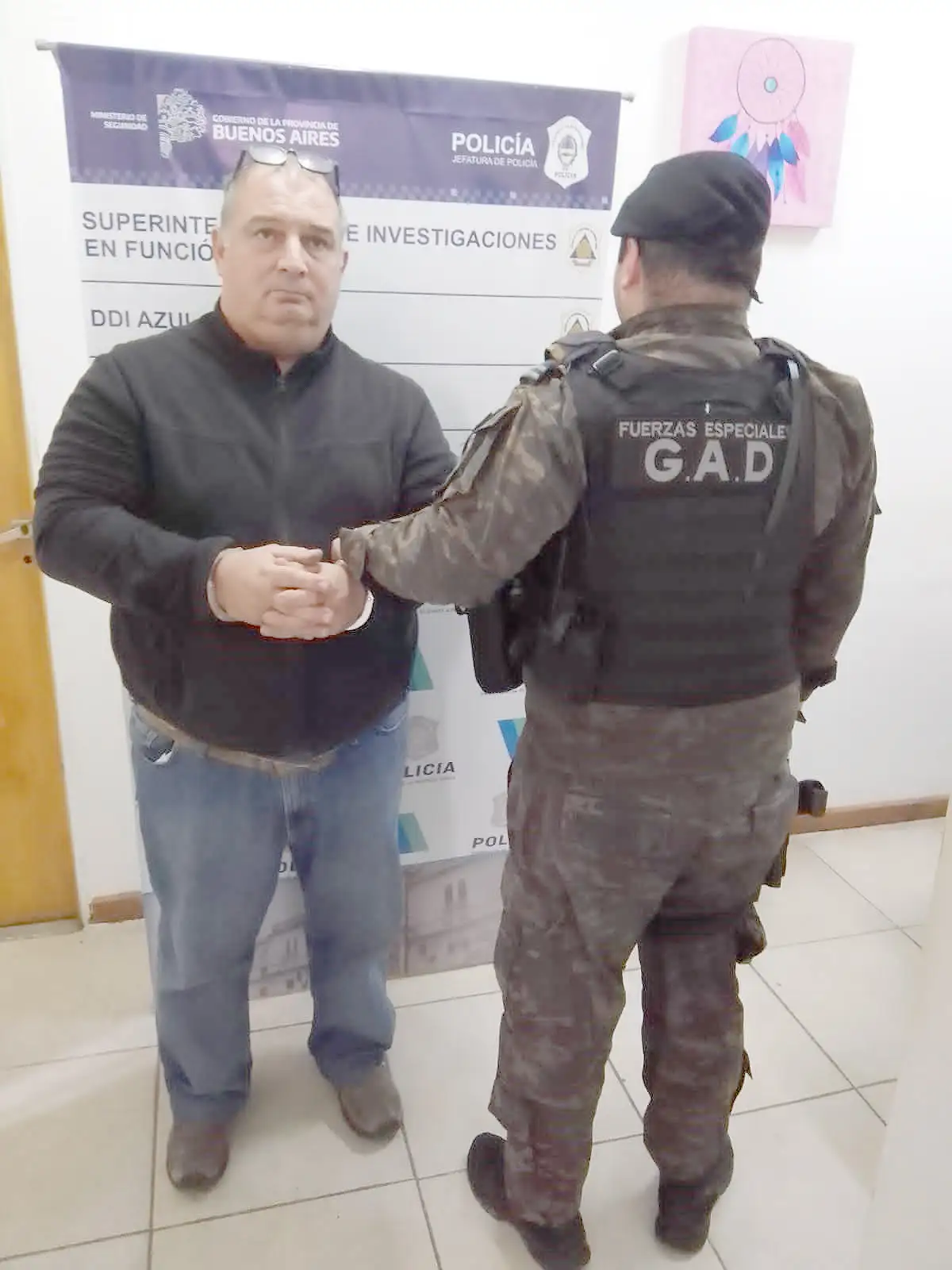Sergio Franchini ayer fue trasladado a la fiscalía y se negó a declarar.