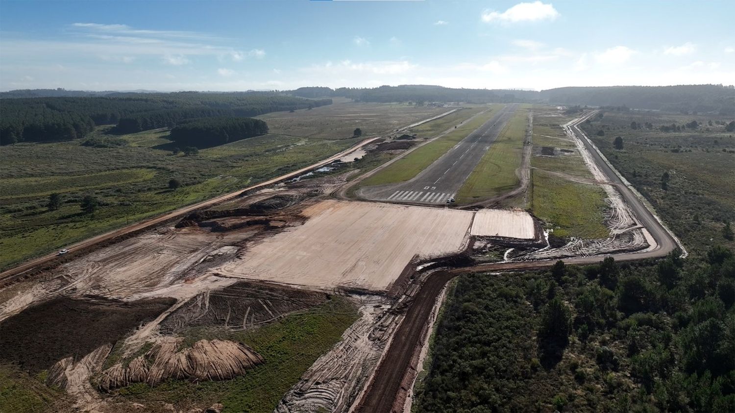 Aeropuerto de Rivera: avanzan las obras de modernización y reacondicionamiento