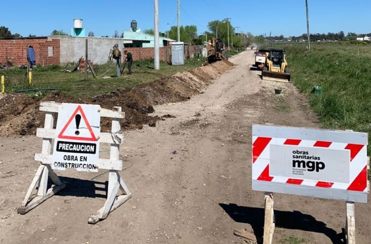 Agua: continúan las obras de ampliación de la red en zona norte